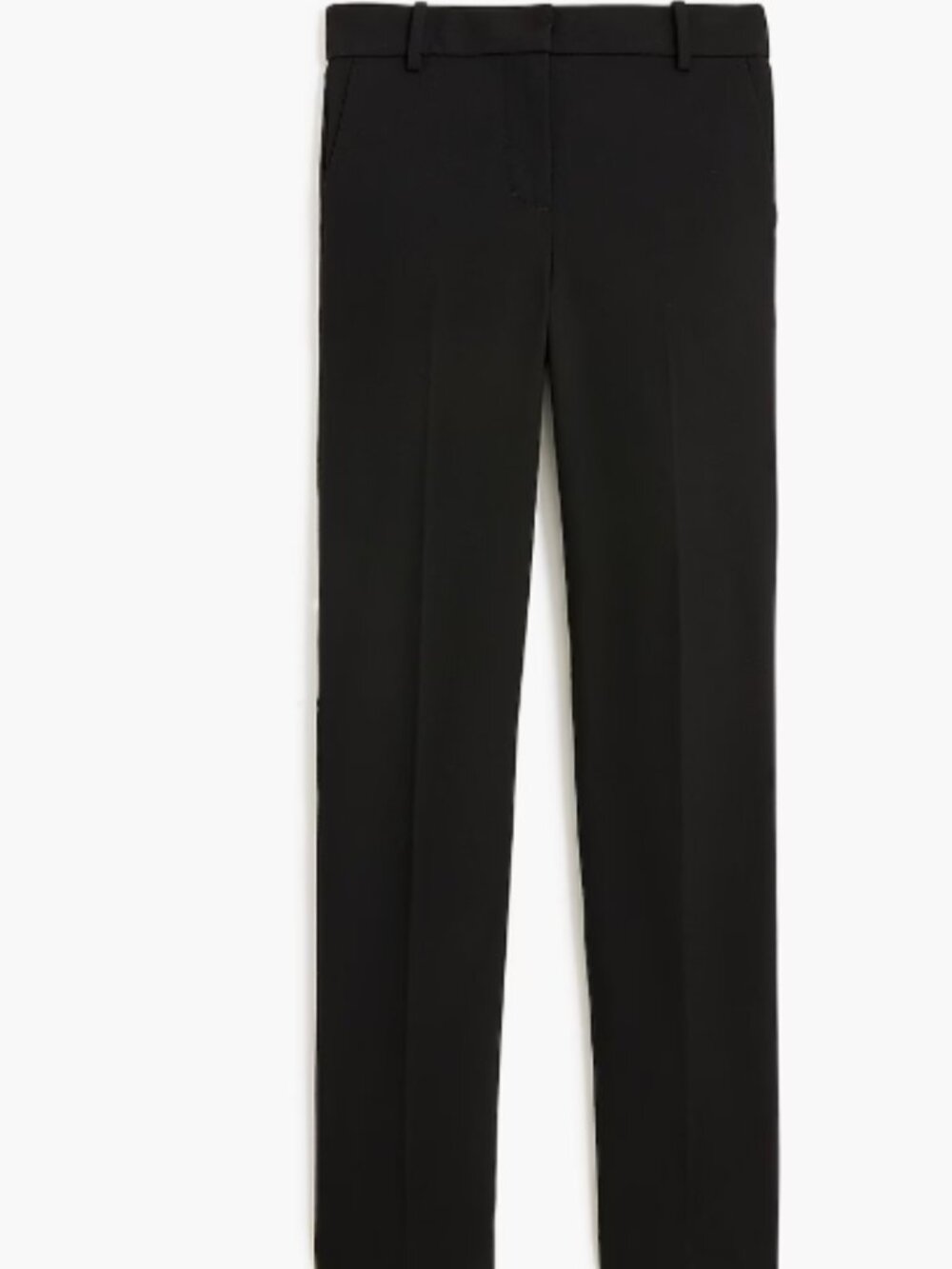 NWT J.Crew Factory Slim-Fit Full-Length Trouser Pant in Black - Size 0